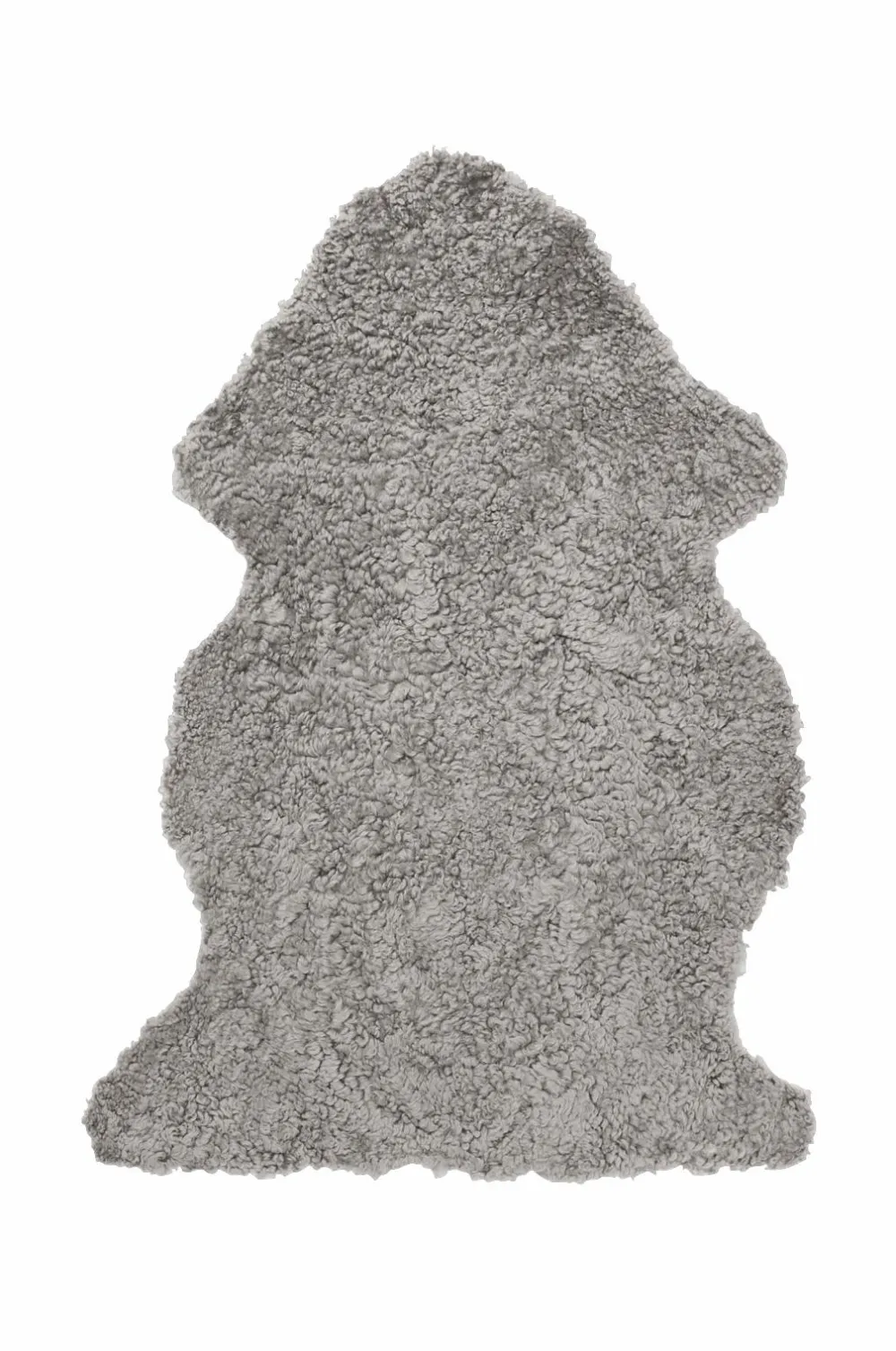 Skinnwille Fåreskind Curly Natural grey New