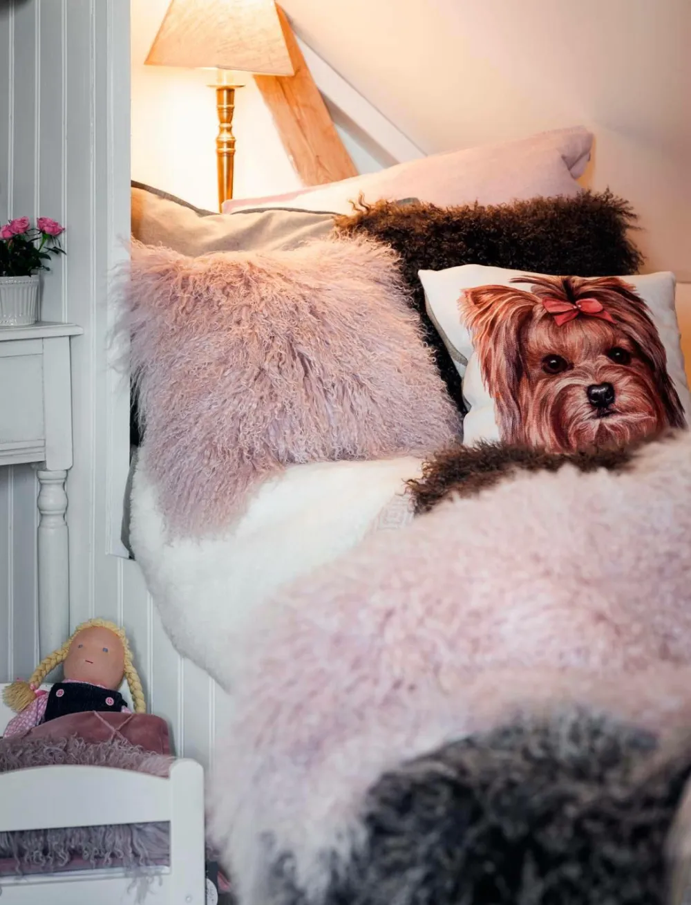 Skinnwille Skind & Skindtæpper>Fåreskind Shansi Pale Pink