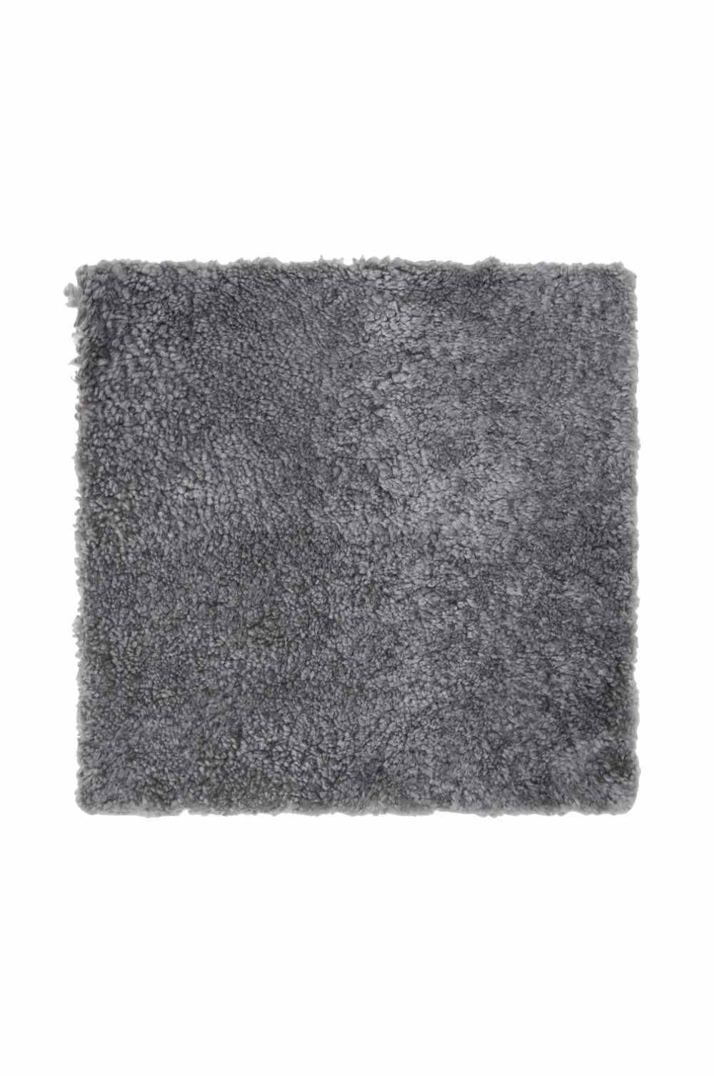 Skinnwille Møbeltekstiler>Pelshynde fåreskind firkantet Curly Gotland Grey