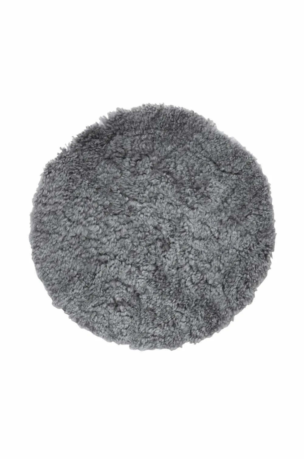 Skinnwille Pelshynde fåreskind rund Curly Gotland Grey