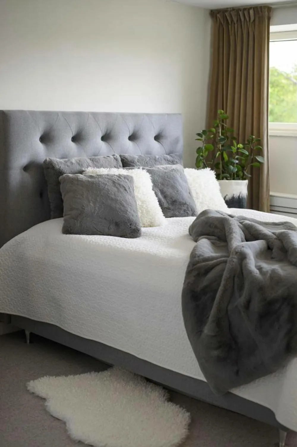 Skinnwille Skind & Skindtæpper>Skind imitation Wooly Ivory