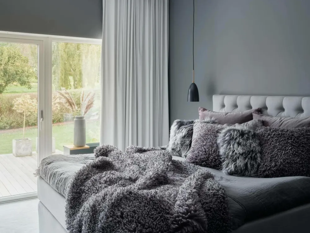 Skinnwille Tæppe Wooly Grey Best