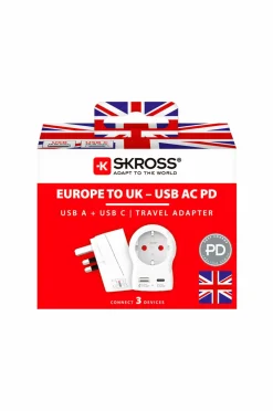 SKROSS Rejseadapter USB-A/USB-C 20W No color New