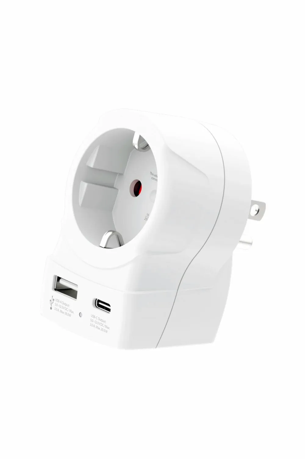SKROSS Mobiltelefoner, Tablets & Tilbehør>Rejseadapter USB-A/USB-C 20W No color