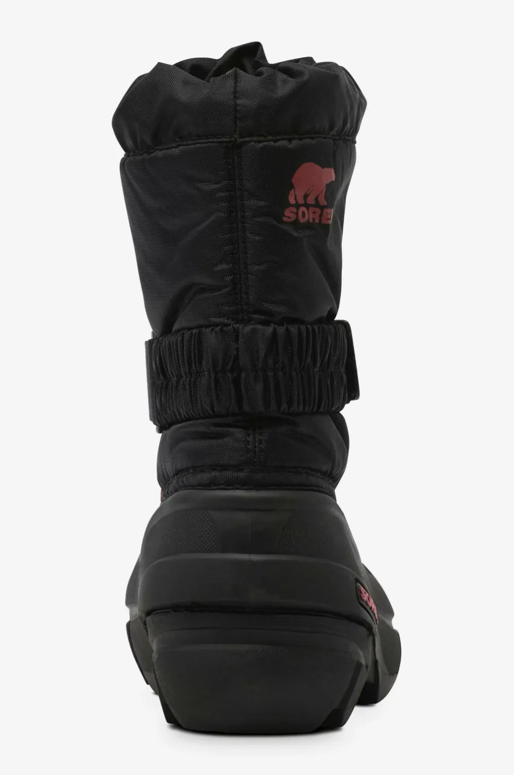 Sorel Vinterfodtøj|Boots, Støvler & Snørestøvler>Vinterstøvler Childrens Flurry Black, bright red
