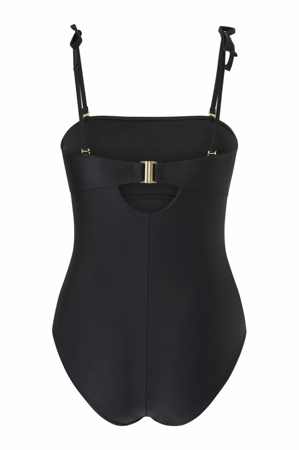 Speedo Badedragter|Badetøj>Womens Shaping Bandeau 1 Piece Black