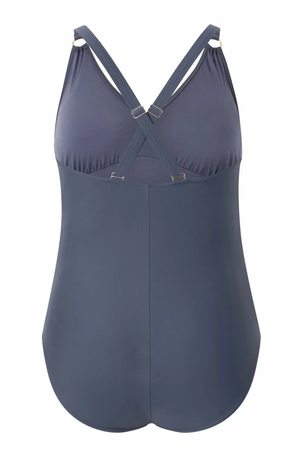 Speedo Womens Shaping V Neck 1 Piece (+) Grey Best