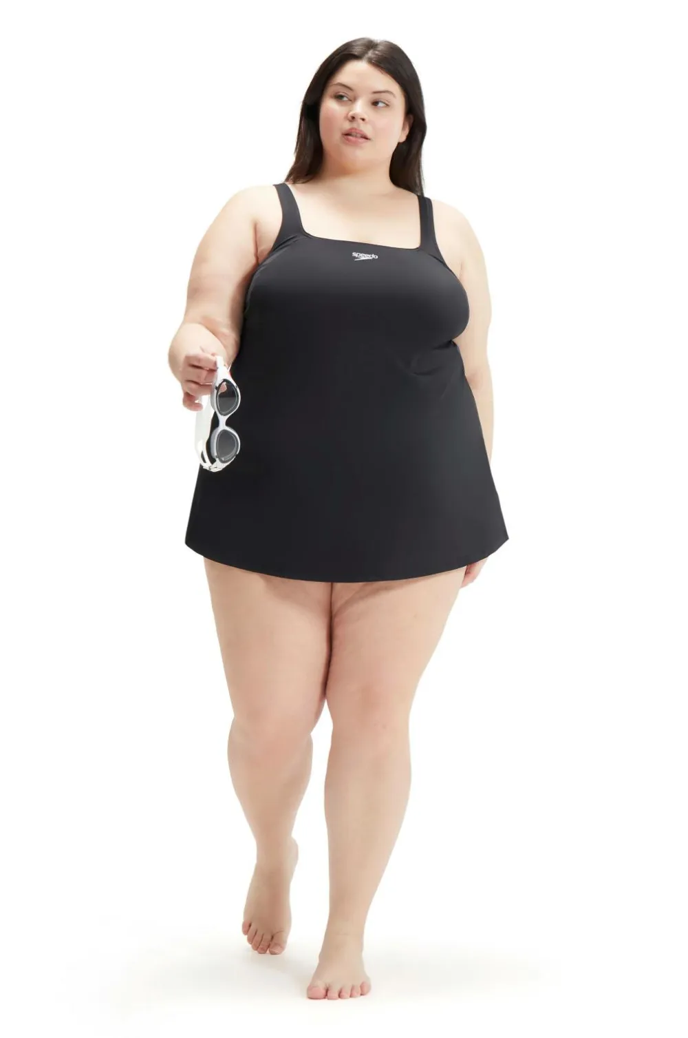Speedo Badedragter|Badetøj>Womens Swim Dress (+) Black