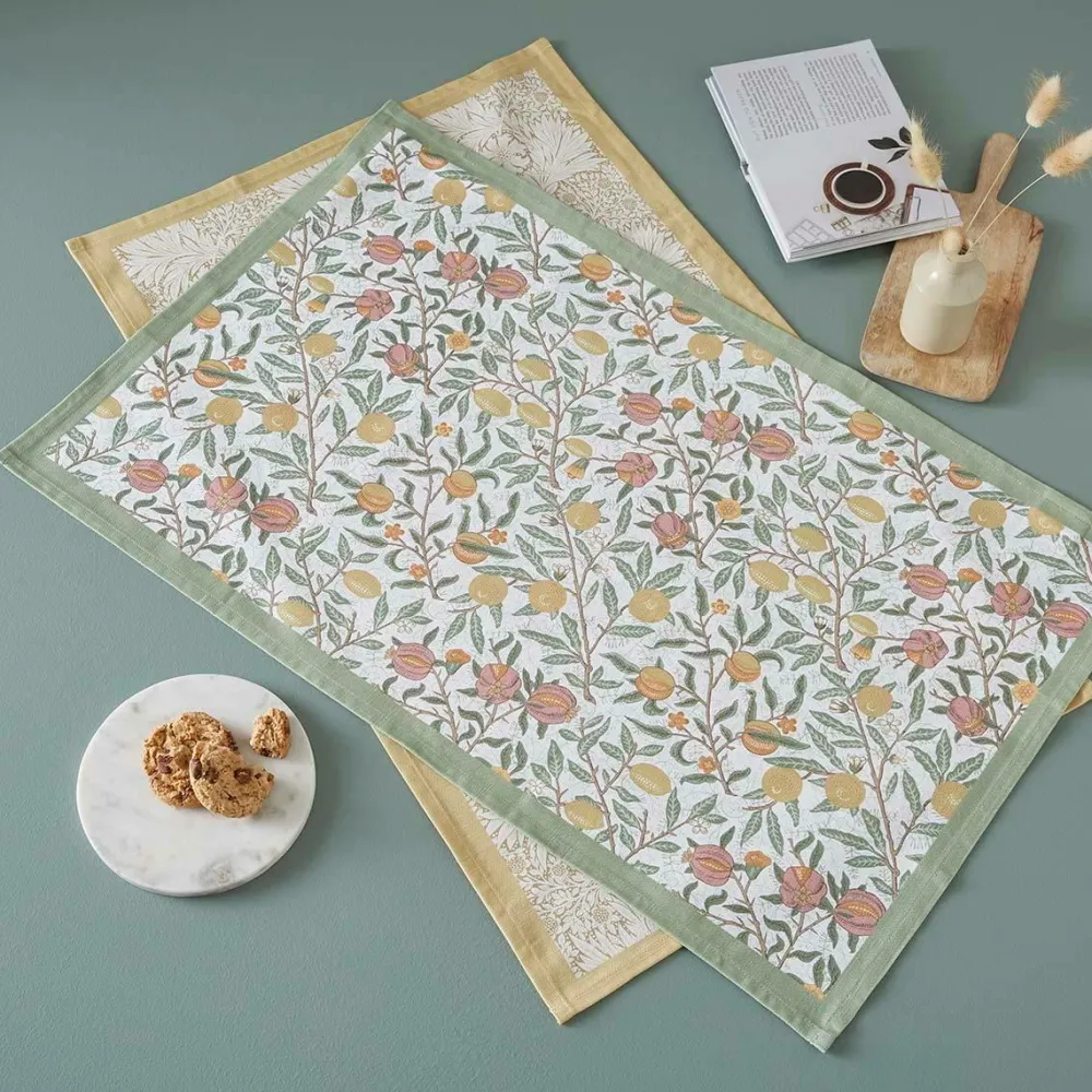 Spode Køkkentekstiler>Viskestykker Morris & Co Fruits & Marigold Sæt med 2 stk. Multi