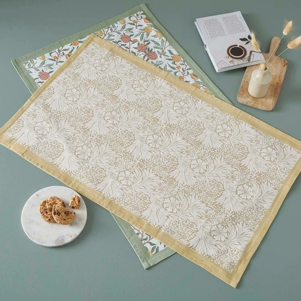 Spode Køkkentekstiler>Viskestykker Morris & Co Fruits & Marigold Sæt med 2 stk. Multi