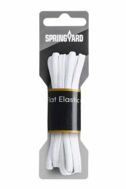 Springyard Skotilbehør|Skotilbehør>Snørebånd Flat Elastic 4.5 White
