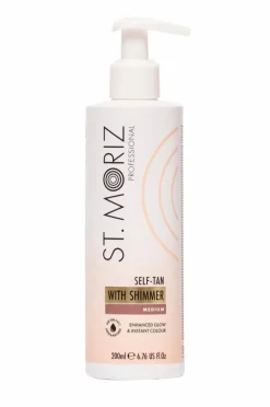 St. Moriz Pro Self-Tan Shimmer Lotion Medium 200 Ml No Color Discount