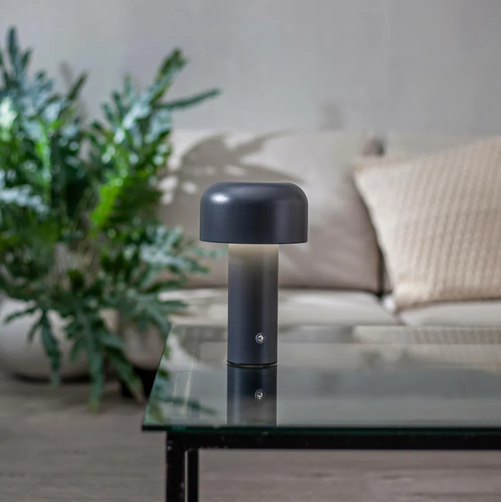 Star Trading Genopladelige Lamper>Bordlampe Bobby Grå