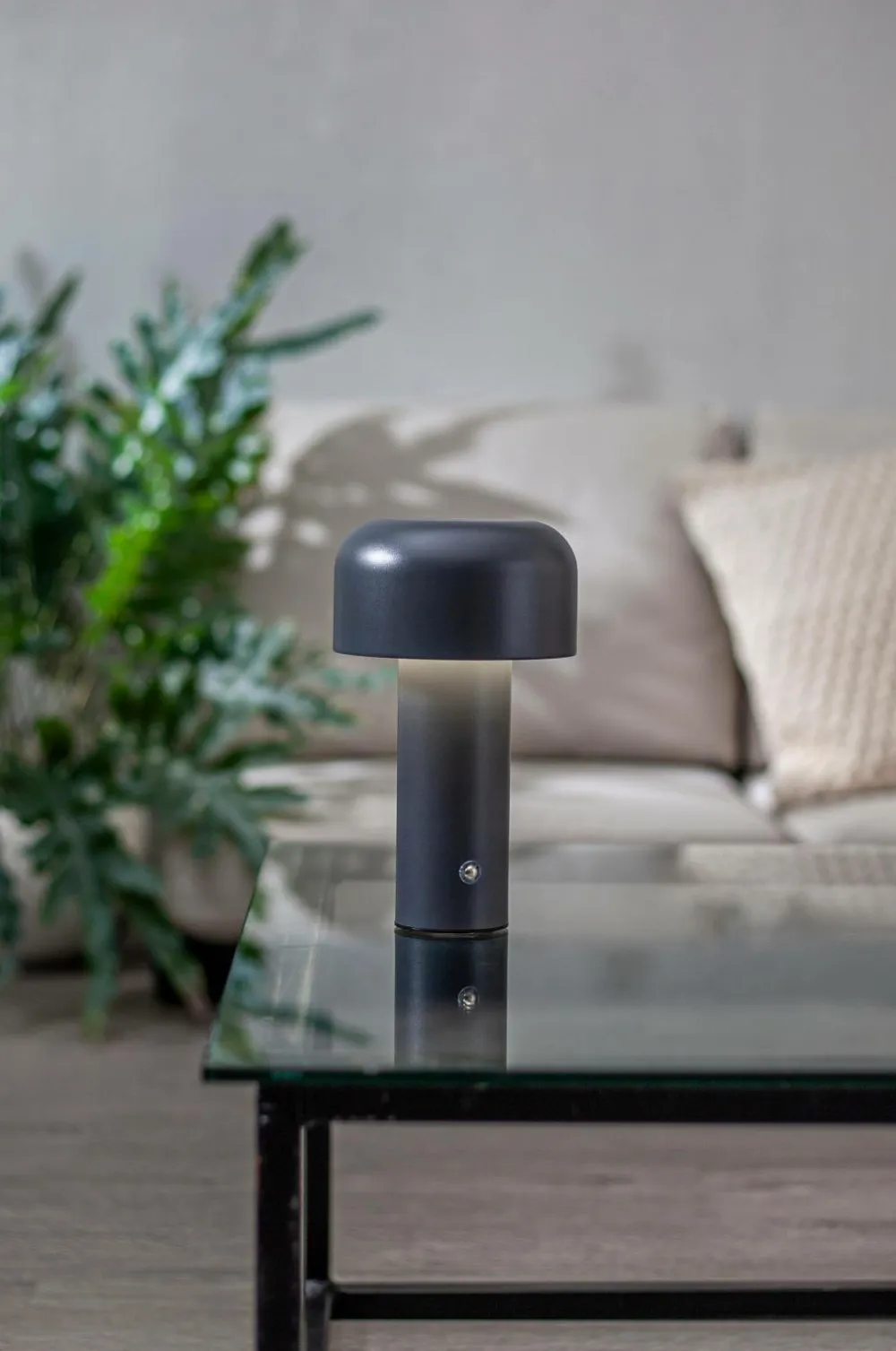 Star Trading Genopladelige Lamper>Bordlampe Bobby Grå