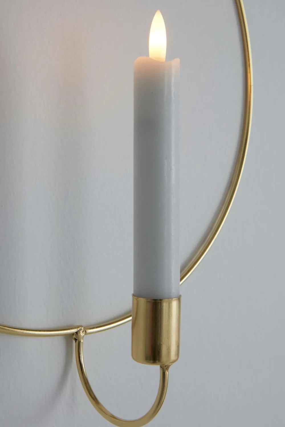 Star Trading CANDLE RING vægdekoration inkl. LED-lys Messing Best