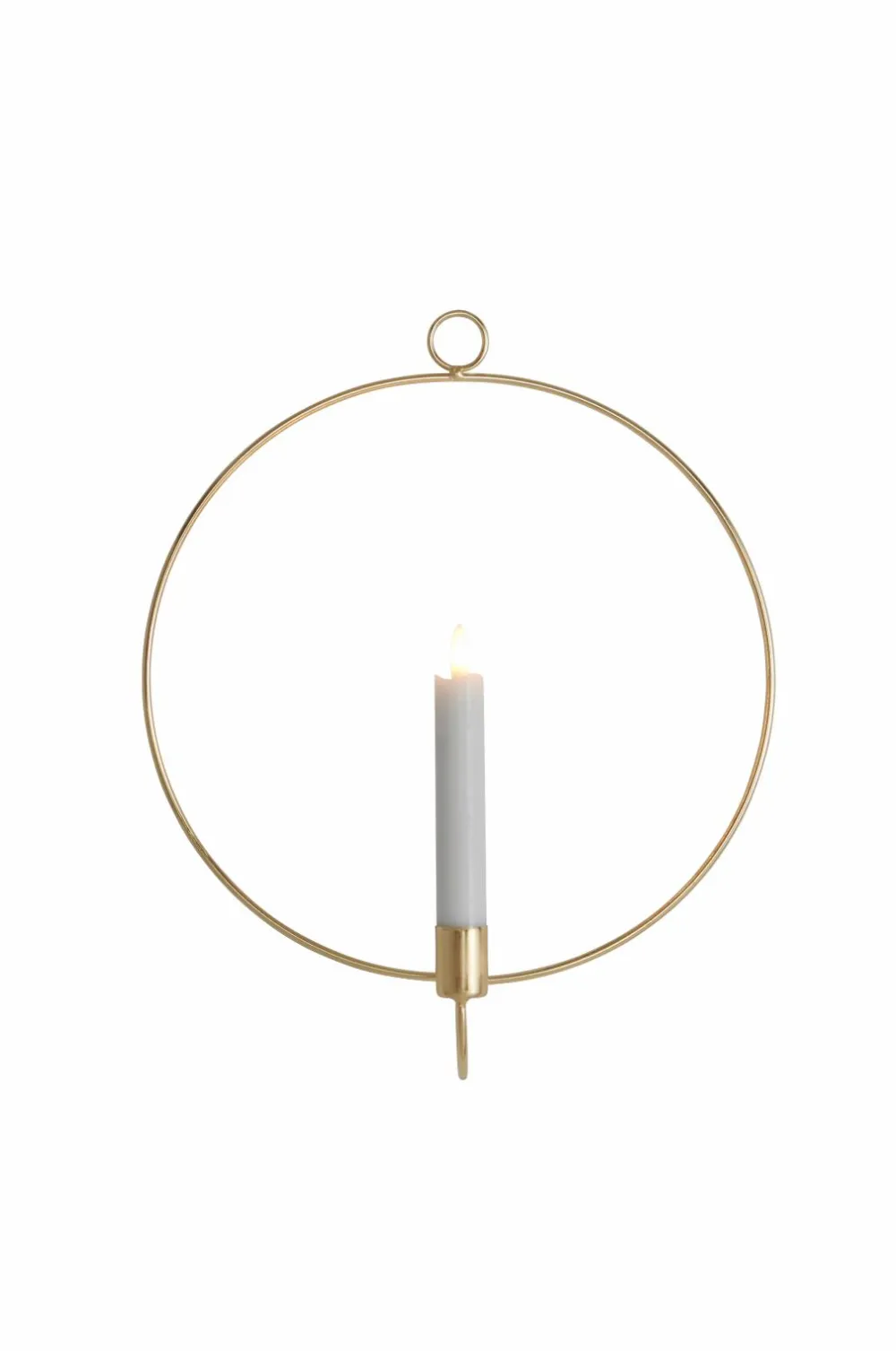Star Trading CANDLE RING vægdekoration inkl. LED-lys Messing Best