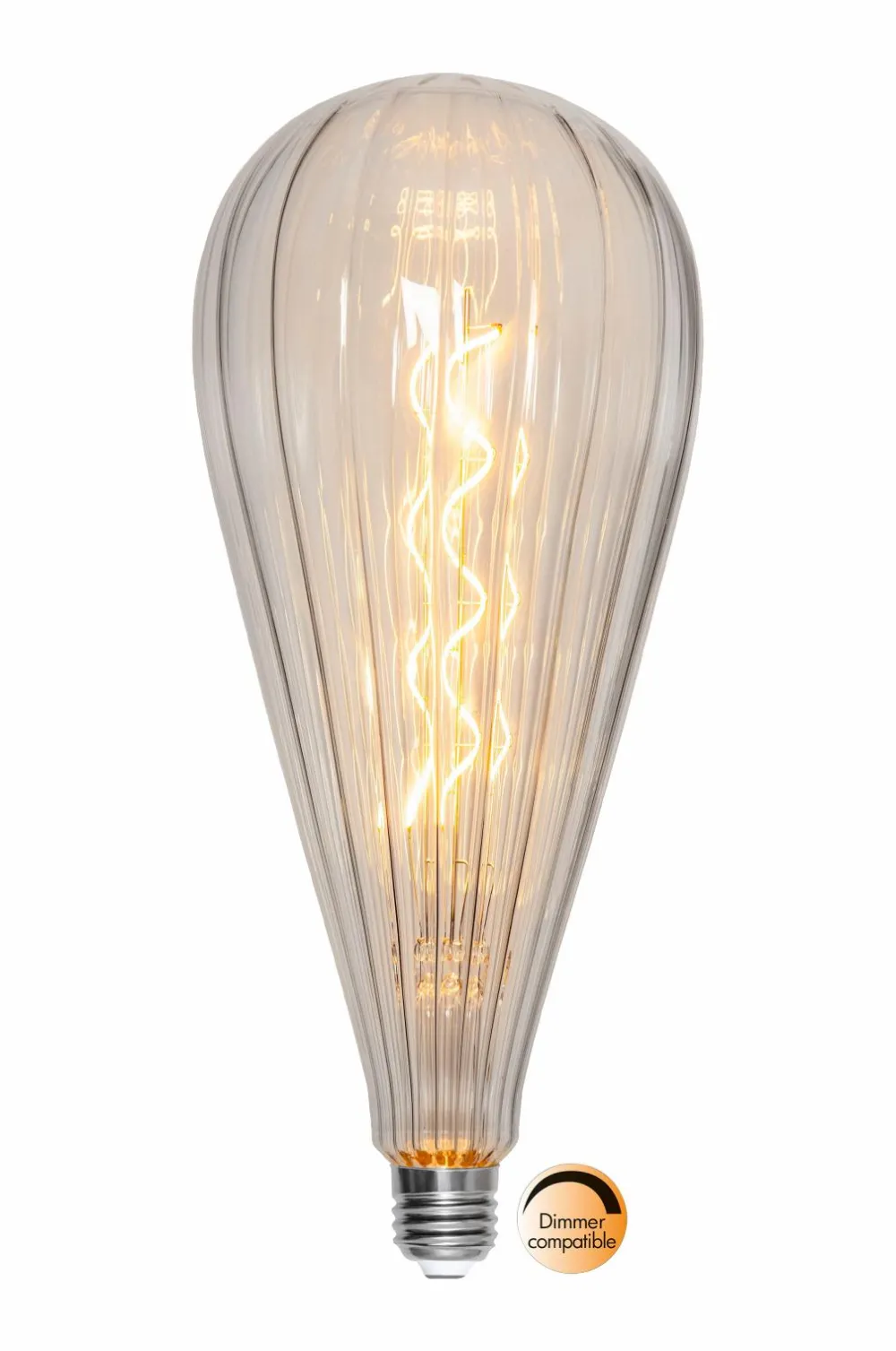 Star Trading Lyskilder>LED E27 P125 Line Klar Glas