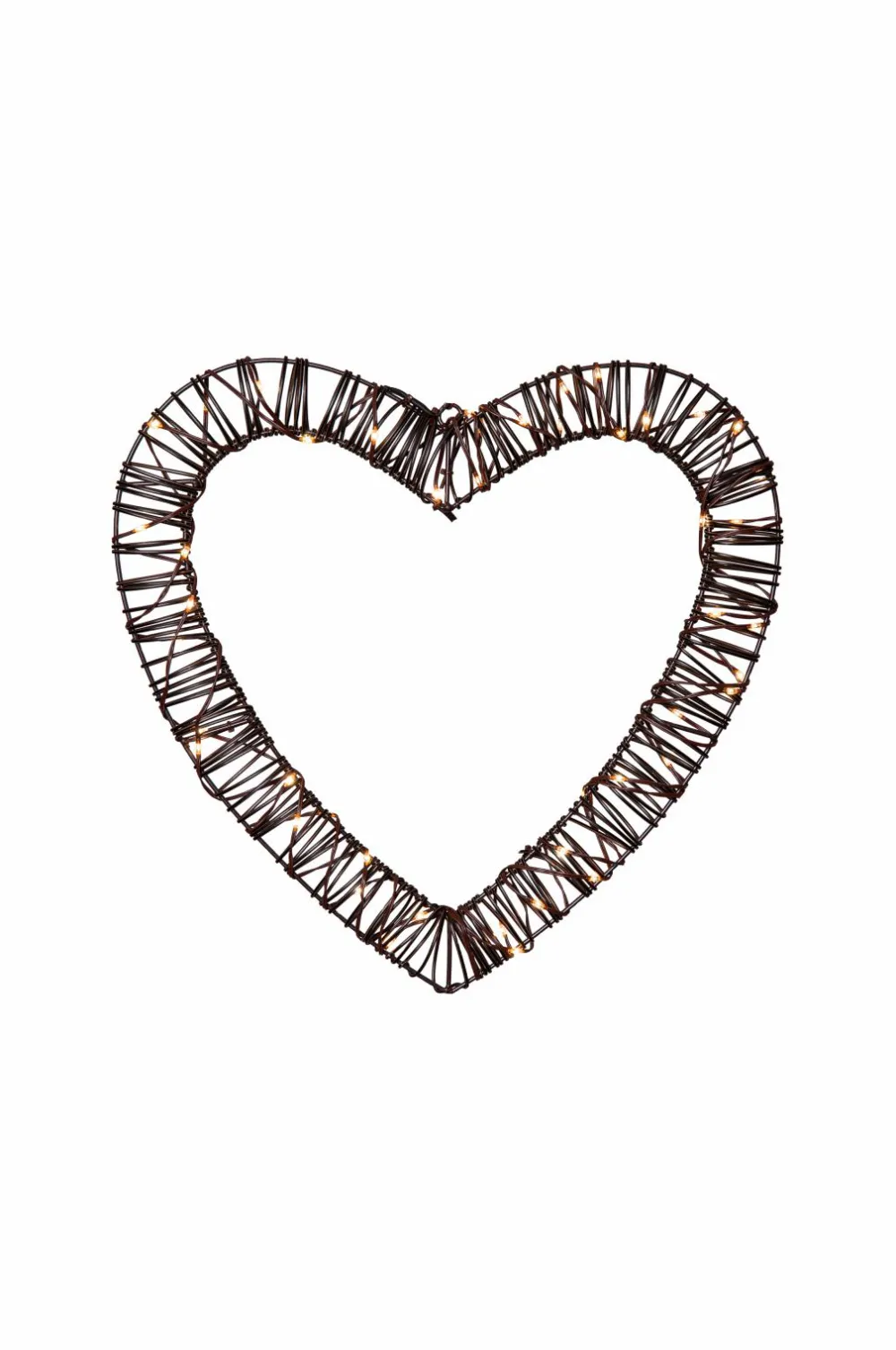 Star Trading Outdoordecoration Vicke Heart Brun Hot