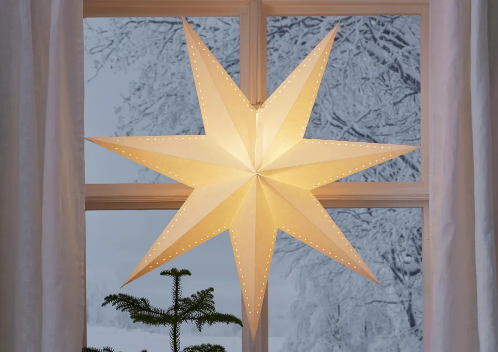 Star Trading Paperstar Mika 90cm Hvid Clearance