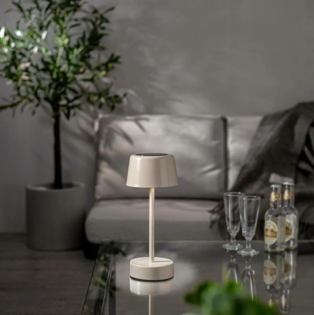 Star Trading Udendørsbelysning>Solcellebordlampe Solei Beige