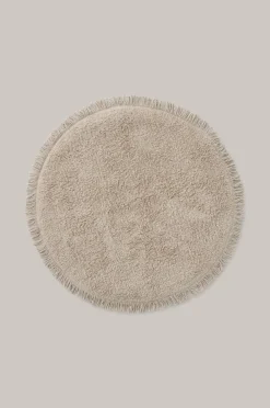 Staycation Badeværelsesmåtte Loose Ø 70 cm Beige Discount