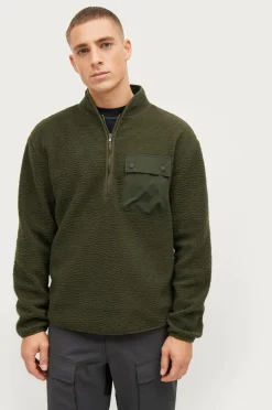 Studio Total Fleecetrøje Fleece Halfzip Grøn Clearance