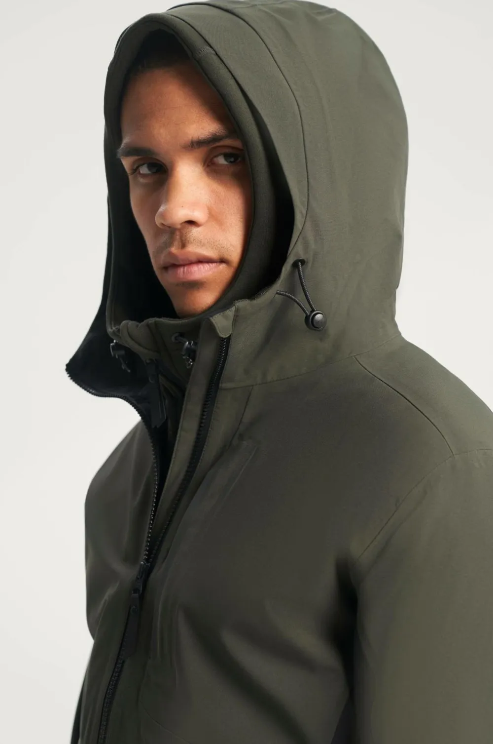 Studio Total Overtøj|Overtøj>Active Skaljakke 3-Layer Shell Jacket Dark army