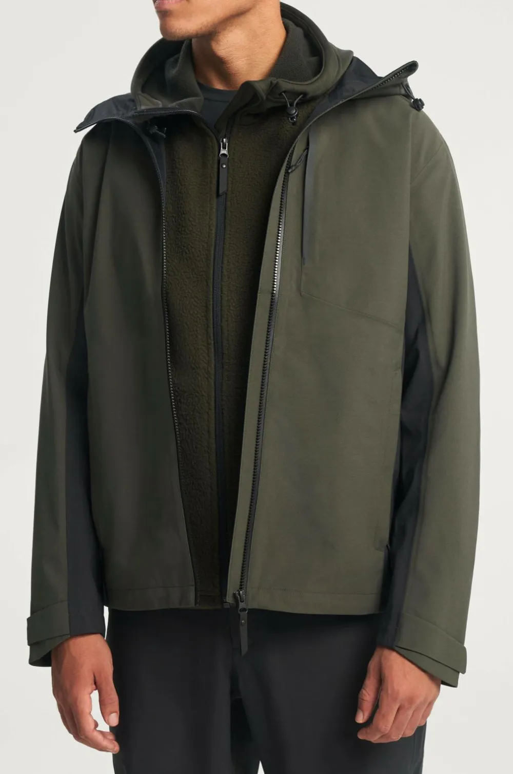 Studio Total Overtøj|Overtøj>Active Skaljakke 3-Layer Shell Jacket Dark army