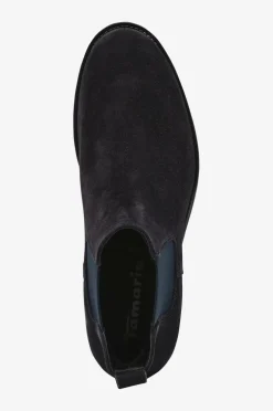 Tamaris Boots & Snørestøvler>Chelseaboot Navy suede