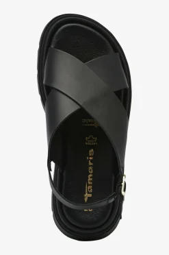 Tamaris Sandaler Black leather New