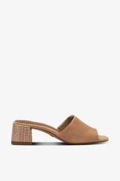 Tamaris Højhælede Sko>Sandaler med hæl Tan suede
