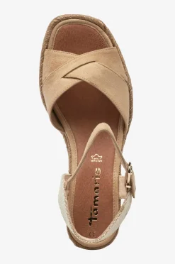 Tamaris Højhælede Sko|Sandaler & Sandaler Med Hæl>Sandaler med hæl Tan
