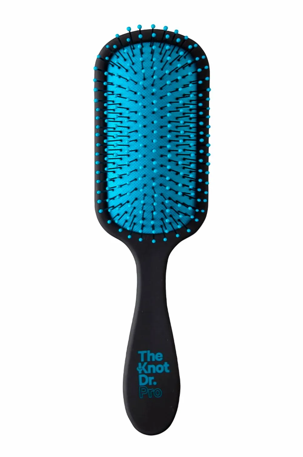 The Knot Dr. Hårbørster>The Pro Paddle Brush Black Rubberised Marine Pad