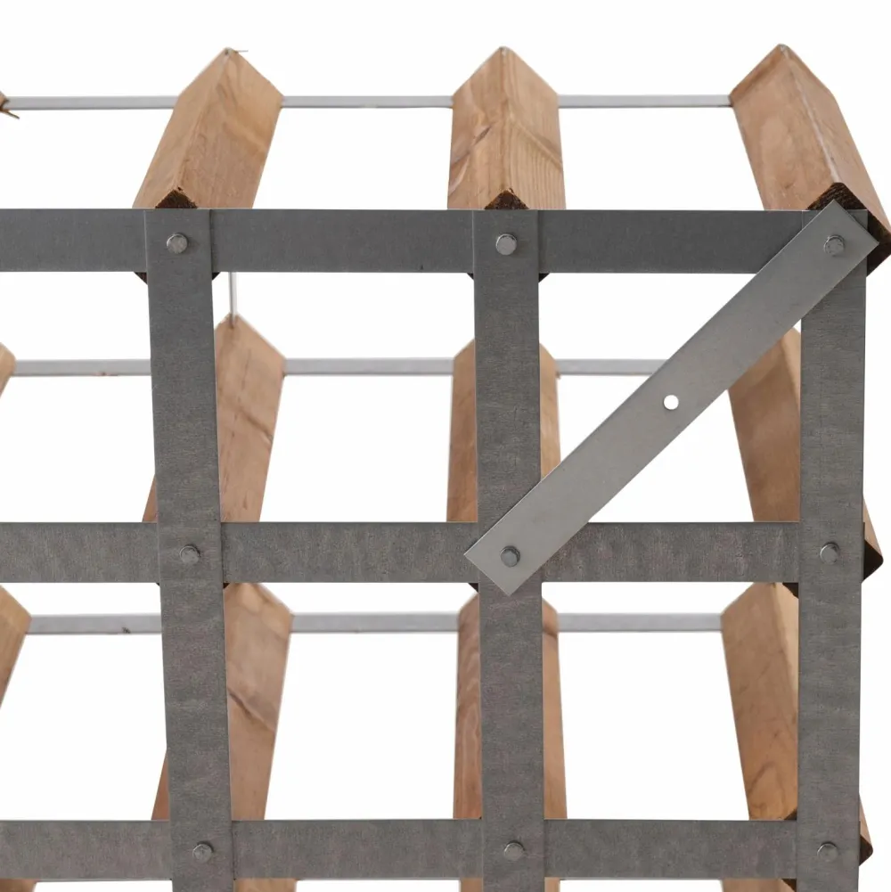 The Swedish Wine Rack Factory Småopbevaring>Vinreol 9 flasker samlet Brun