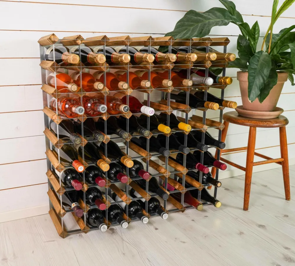 The Swedish Wine Rack Factory Småopbevaring>Vinreol 72 flasker Brun