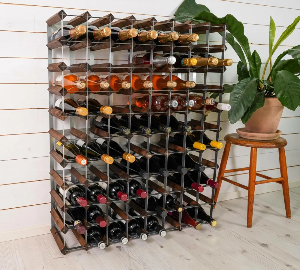The Swedish Wine Rack Factory Vinreol 90 flasker Brun Best