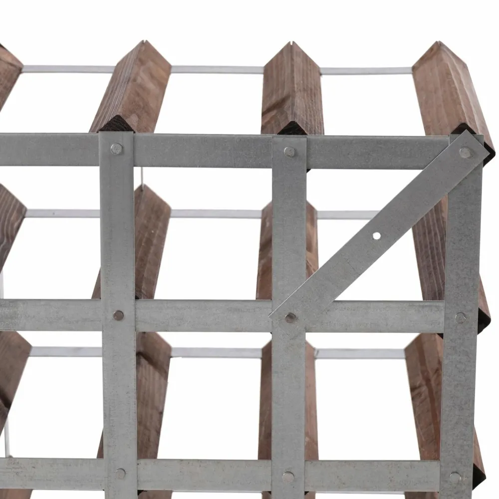 The Swedish Wine Rack Factory Vinreol 9 flasker samlet Brun New
