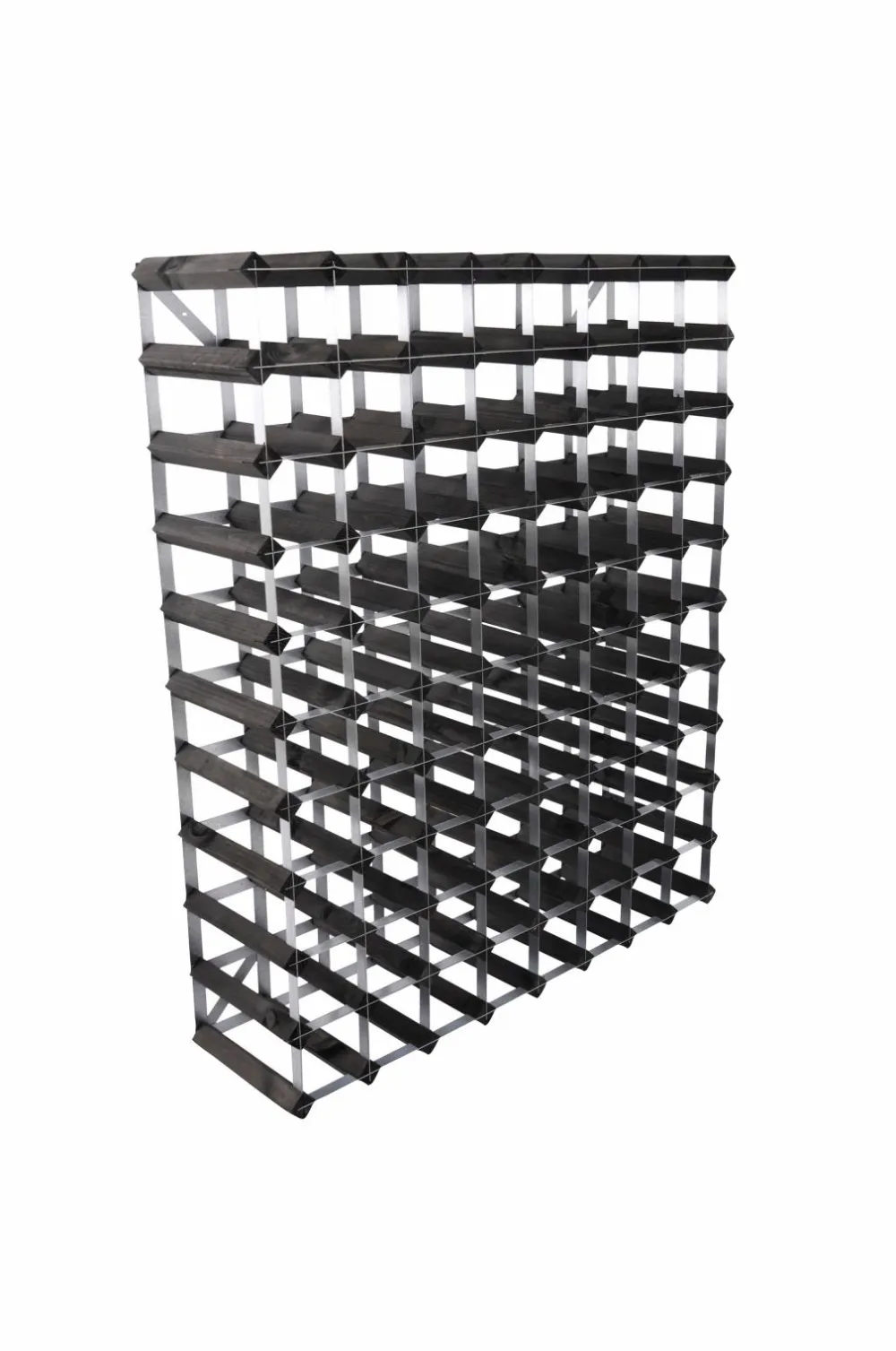 The Swedish Wine Rack Factory Småopbevaring>Vinreol 90 flasker Sort