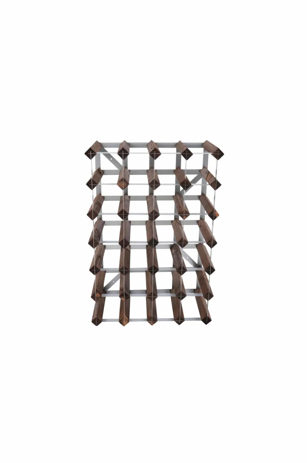 The Swedish Wine Rack Factory Vinreol 30 flasker samlet Brun