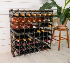 The Swedish Wine Rack Factory Vinreol 72 flasker Brun Online