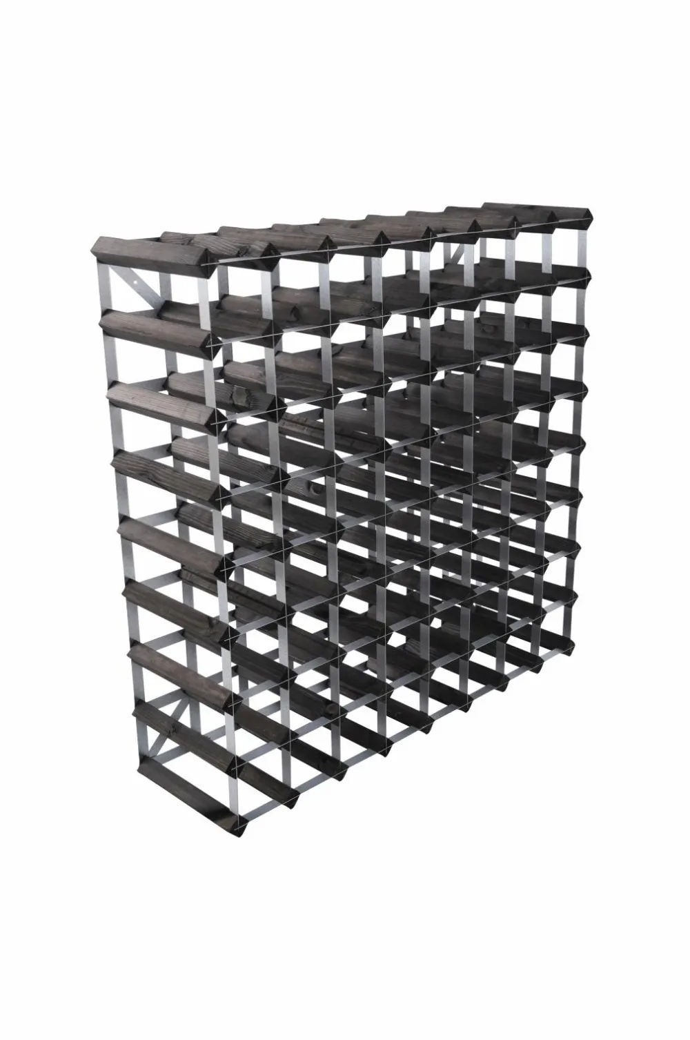 The Swedish Wine Rack Factory Småopbevaring>Vinreol 72 flasker Sort