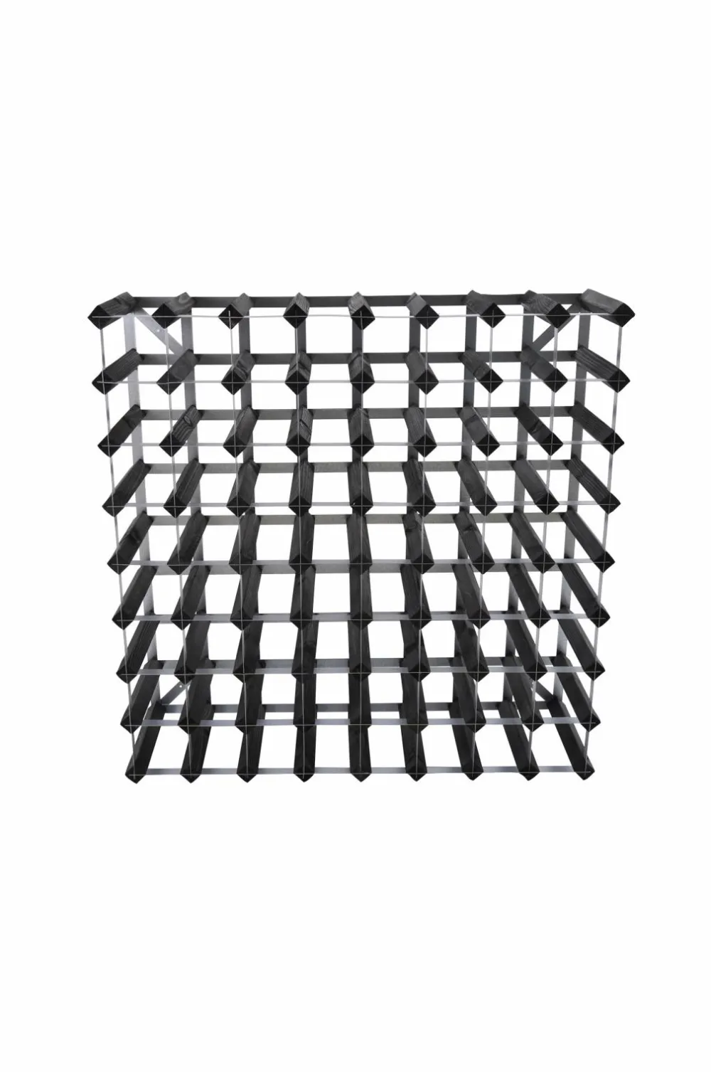 The Swedish Wine Rack Factory Småopbevaring>Vinreol 72 flasker Sort