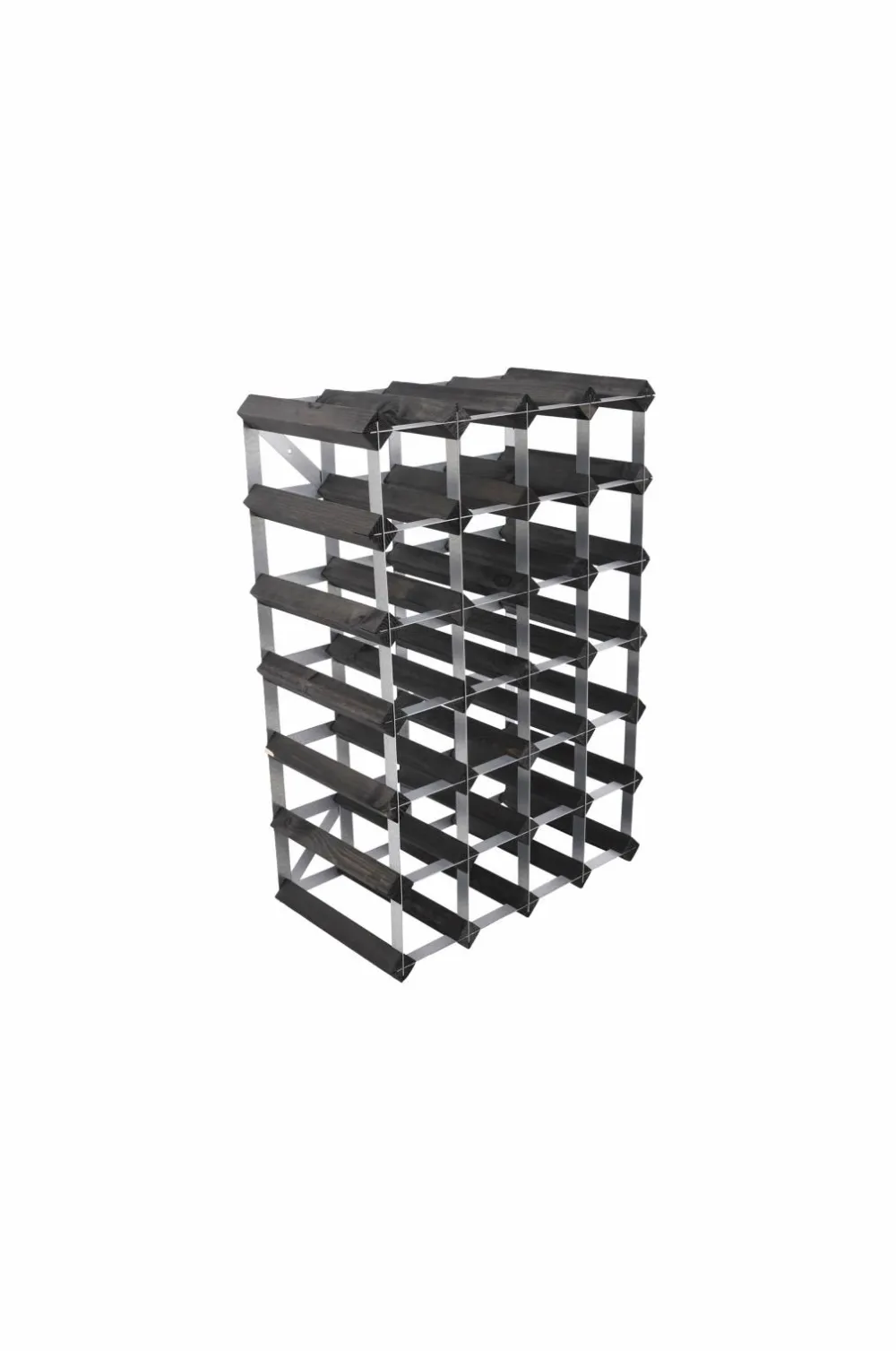 The Swedish Wine Rack Factory Småopbevaring>Vinreol 30 flasker samlet Sort