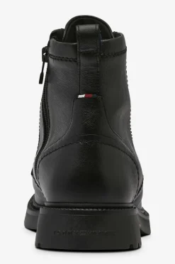 Tommy Hilfiger Ankelstøvler Hilfiger Comfort Lwt Lth Boot Black Clearance