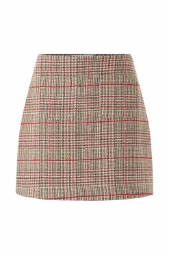 Tommy Hilfiger Nederdel Seasonal Texture Red / Grey Check