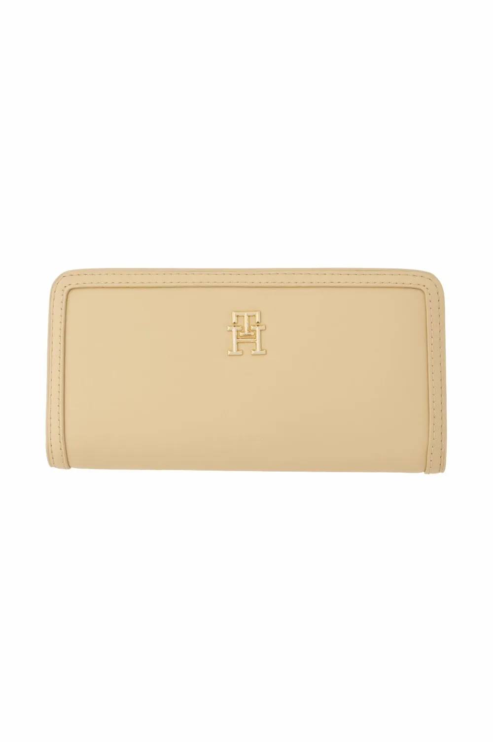 Tommy Hilfiger Punge>Pengepung TH Monotype Large Slim Wallet Harvest wheat