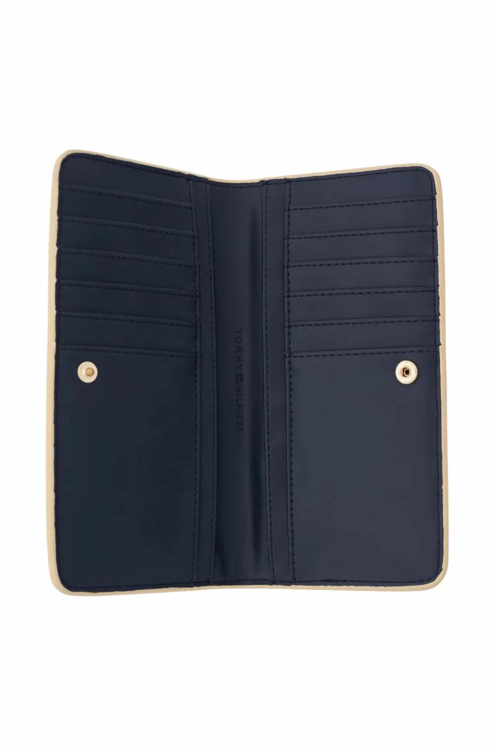 Tommy Hilfiger Punge>Pengepung TH Monotype Large Slim Wallet Harvest wheat