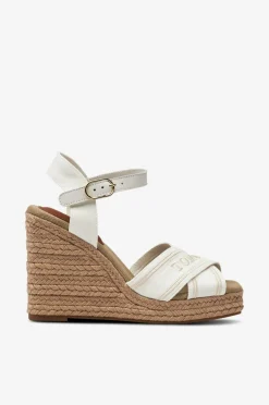 Tommy Hilfiger Højhælede Sko|Sandaler & Sandaler Med Hæl>Sandaler med hæl Espad High Wedge Ecru