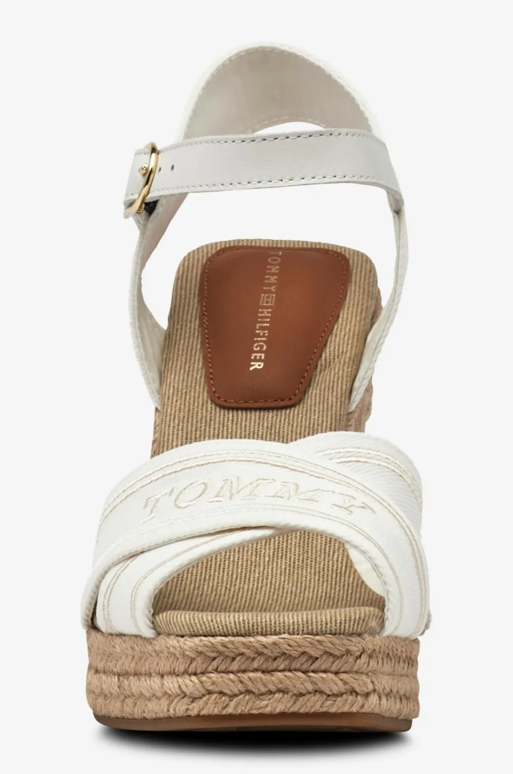 Tommy Hilfiger Højhælede Sko|Sandaler & Sandaler Med Hæl>Sandaler med hæl Espad High Wedge Ecru