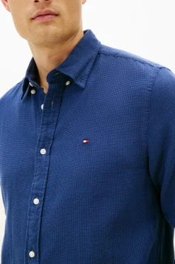 Tommy Hilfiger Skjorte Dobby Structure RF Carbon navy Hot